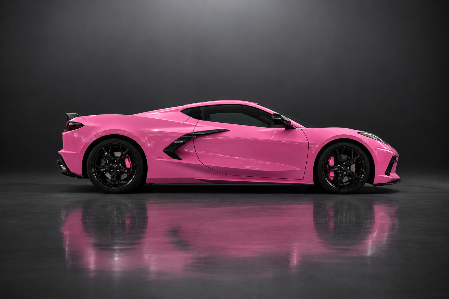 Chevrolet Corvette 2023 Pink rental in Dubai thumbnail 2