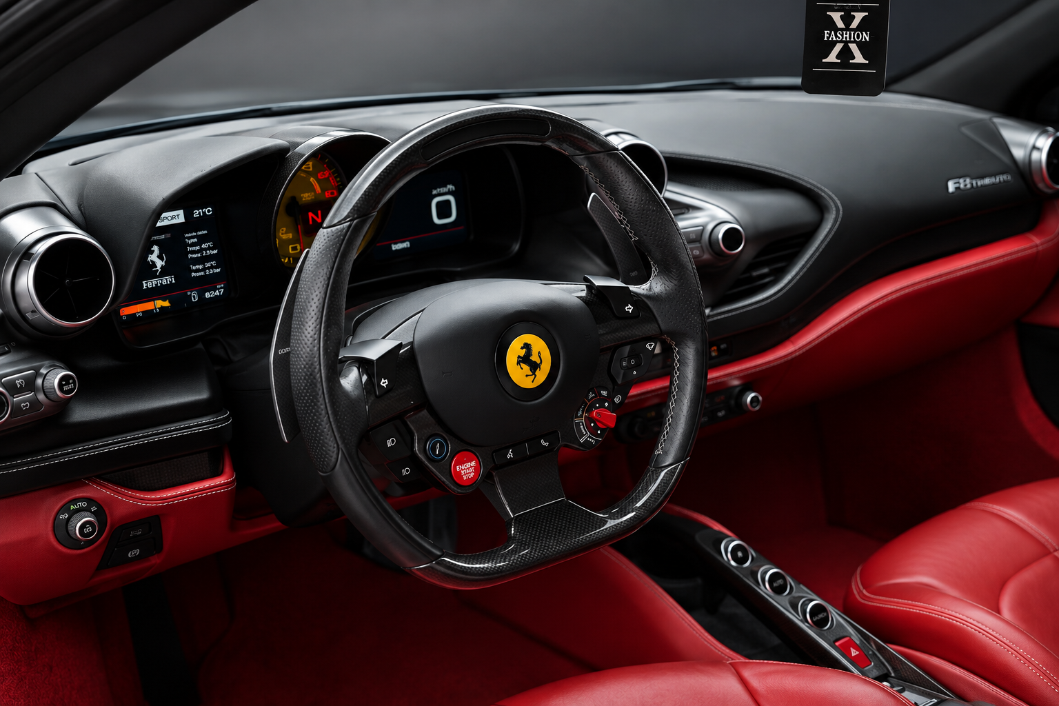 Ferrari F8 Tributo 2020 rental in Dubai thumbnail 8