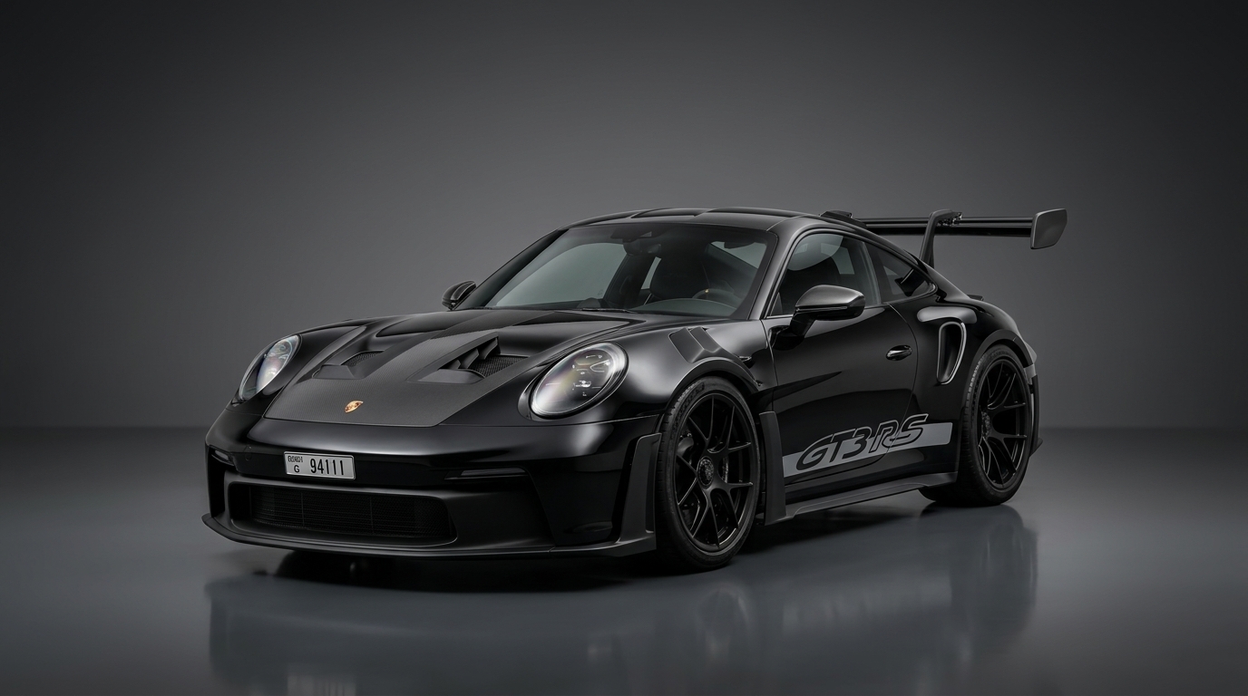 Porsche 911 Gt3 Rs 2025 Black rental in Dubai thumbnail 2