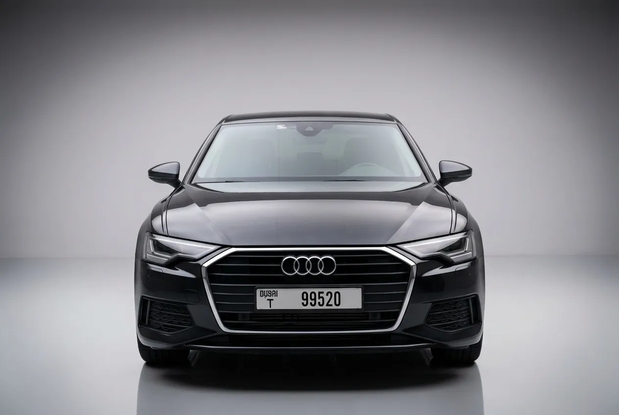 Audi A6 2021 Black rental Dubai