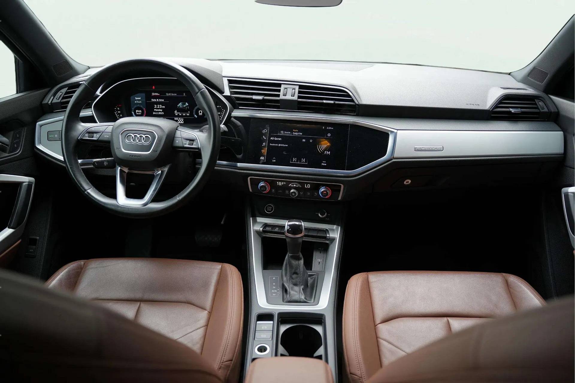 Audi Q3 2022 Grey rental in Dubai thumbnail 5