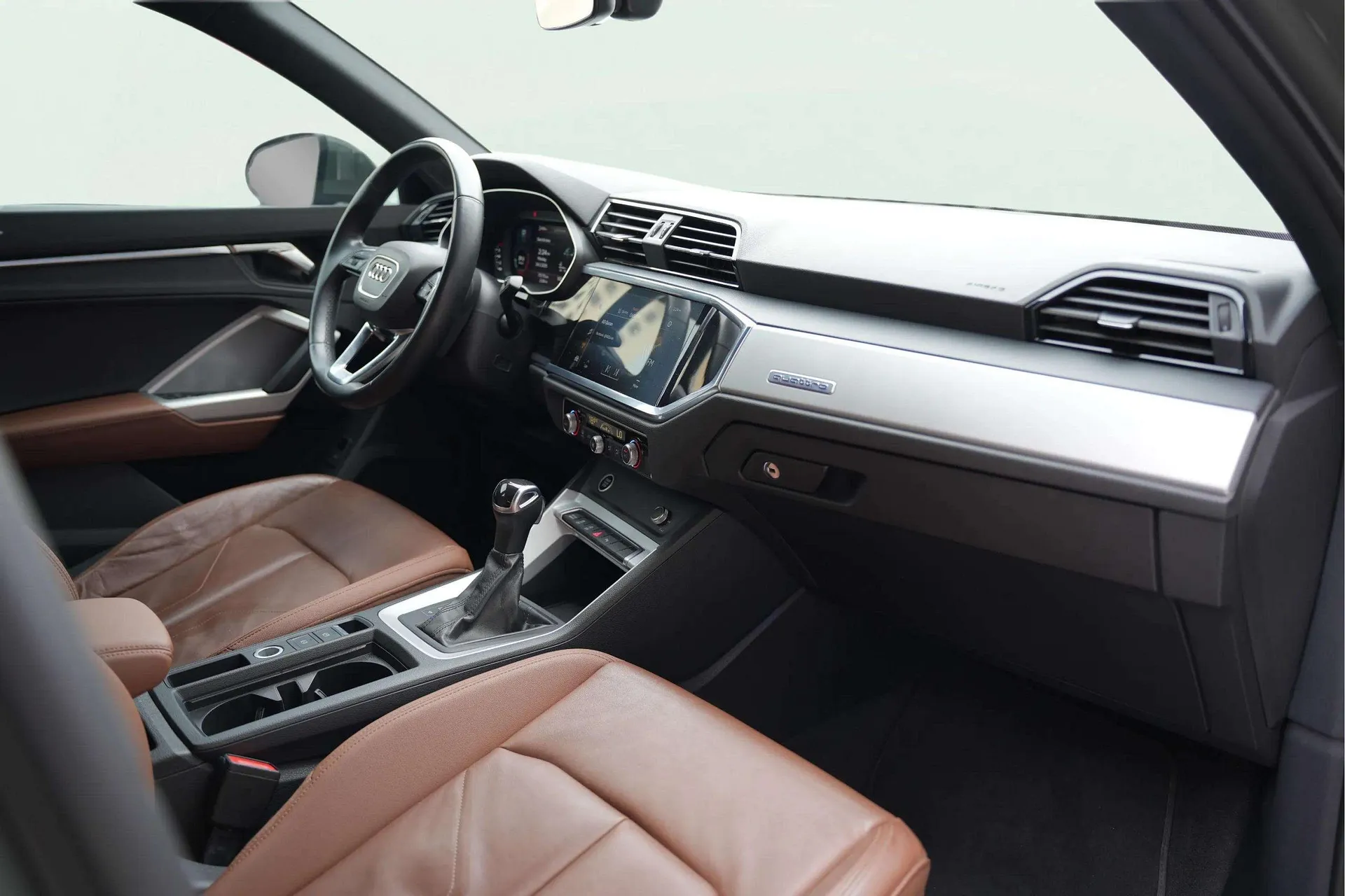 Audi Q3 2022 Grey rental in Dubai thumbnail 4