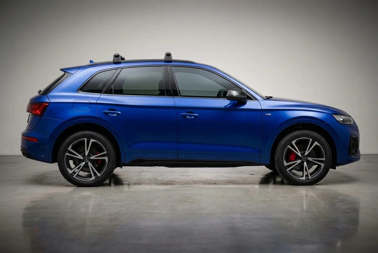 Audi Q5 2021 Blue rental in Dubai thumbnail 2