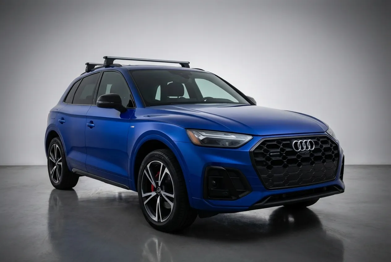 Audi Q5 2021 Blue rental in Dubai thumbnail 3