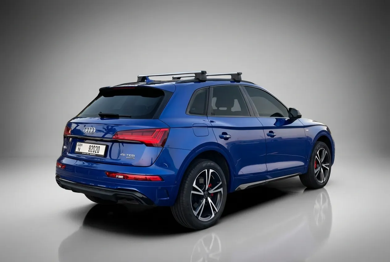 Audi Q5 2021 Blue rental in Dubai thumbnail 4