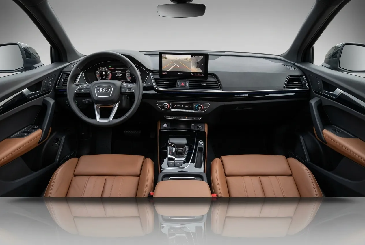 Audi Q5 2021 Blue rental in Dubai thumbnail 5
