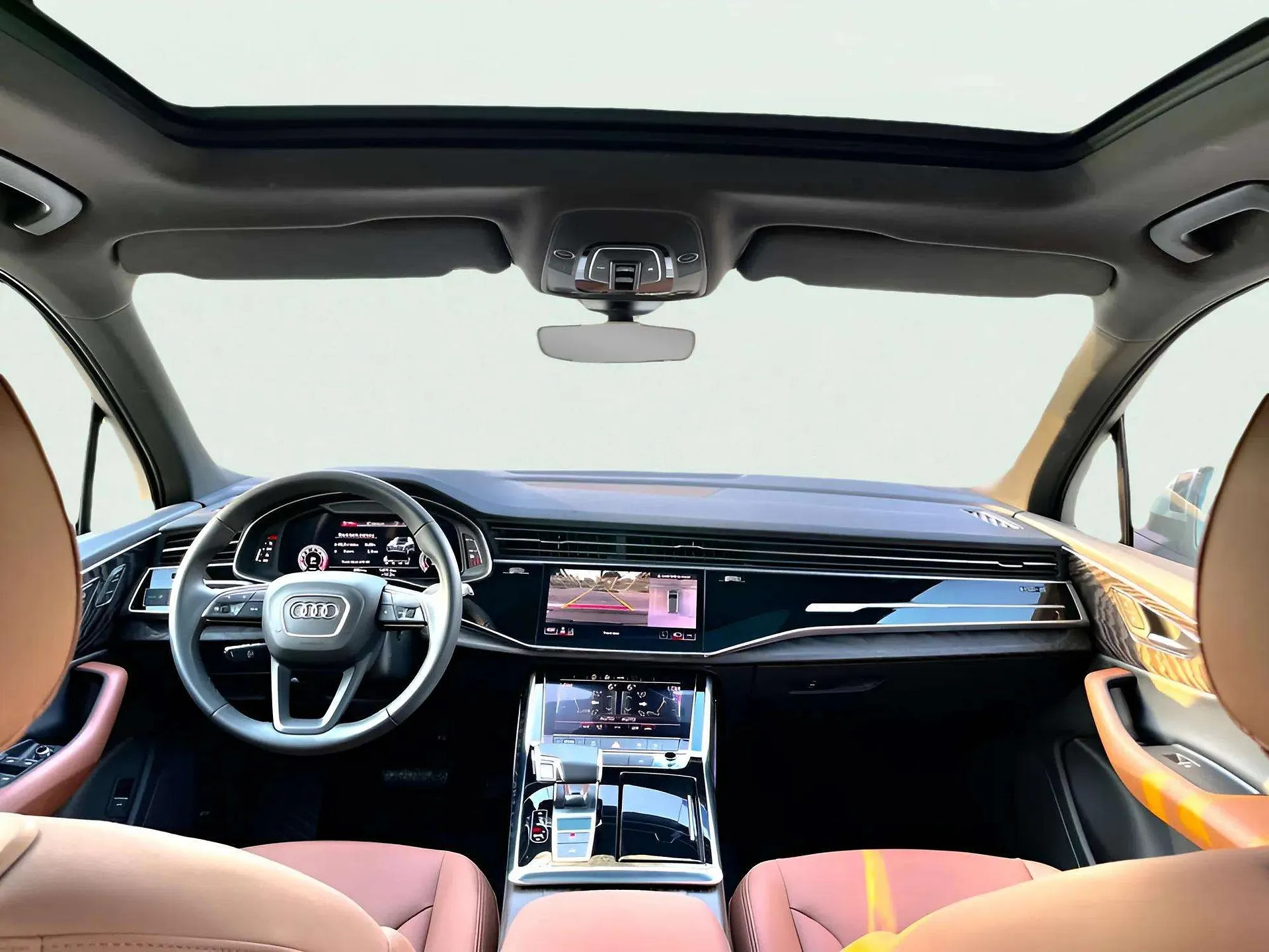 Audi Q7 2022 Beige rental in Dubai thumbnail 4
