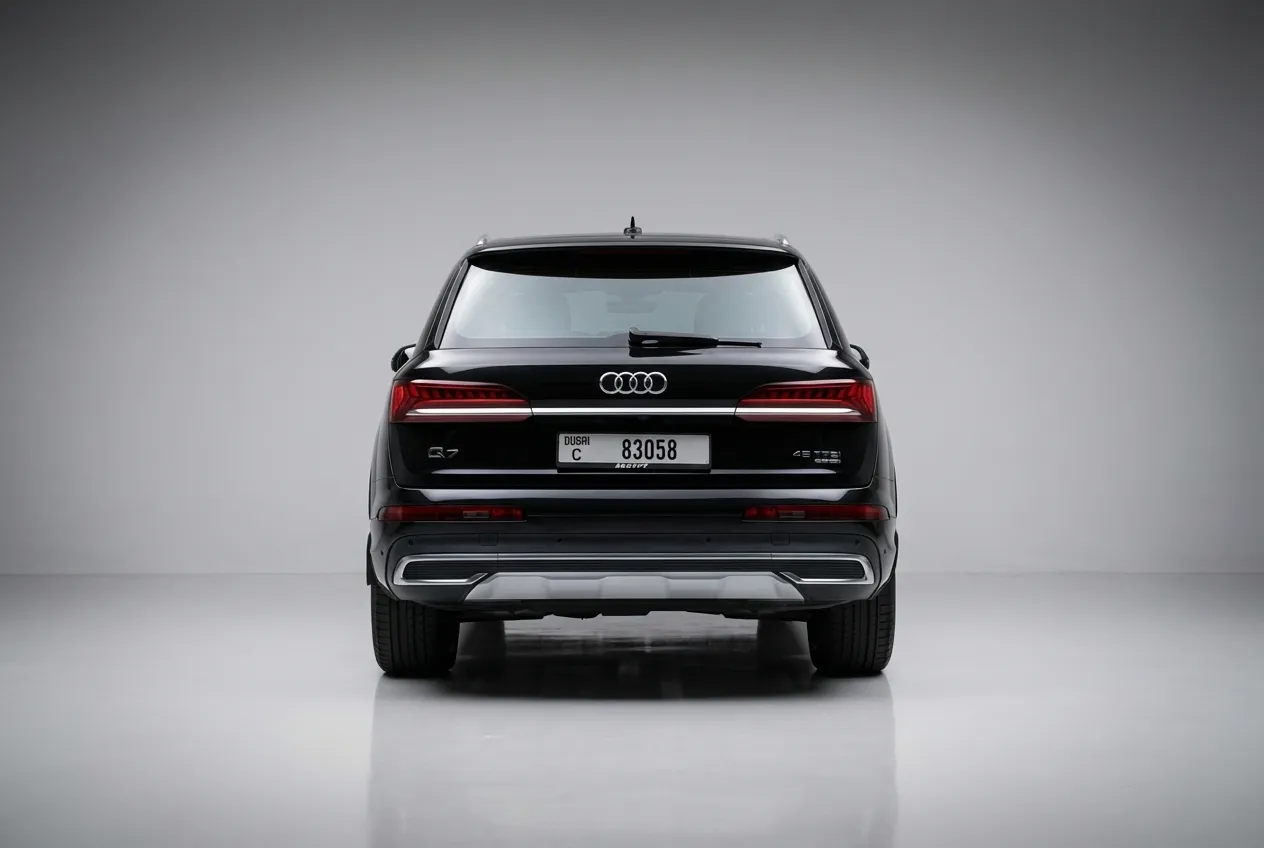 Audi Q7 2022 Black rental in Dubai thumbnail 3
