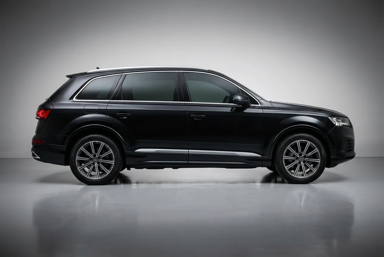 Audi Q7 2022 Black rental in Dubai thumbnail 2