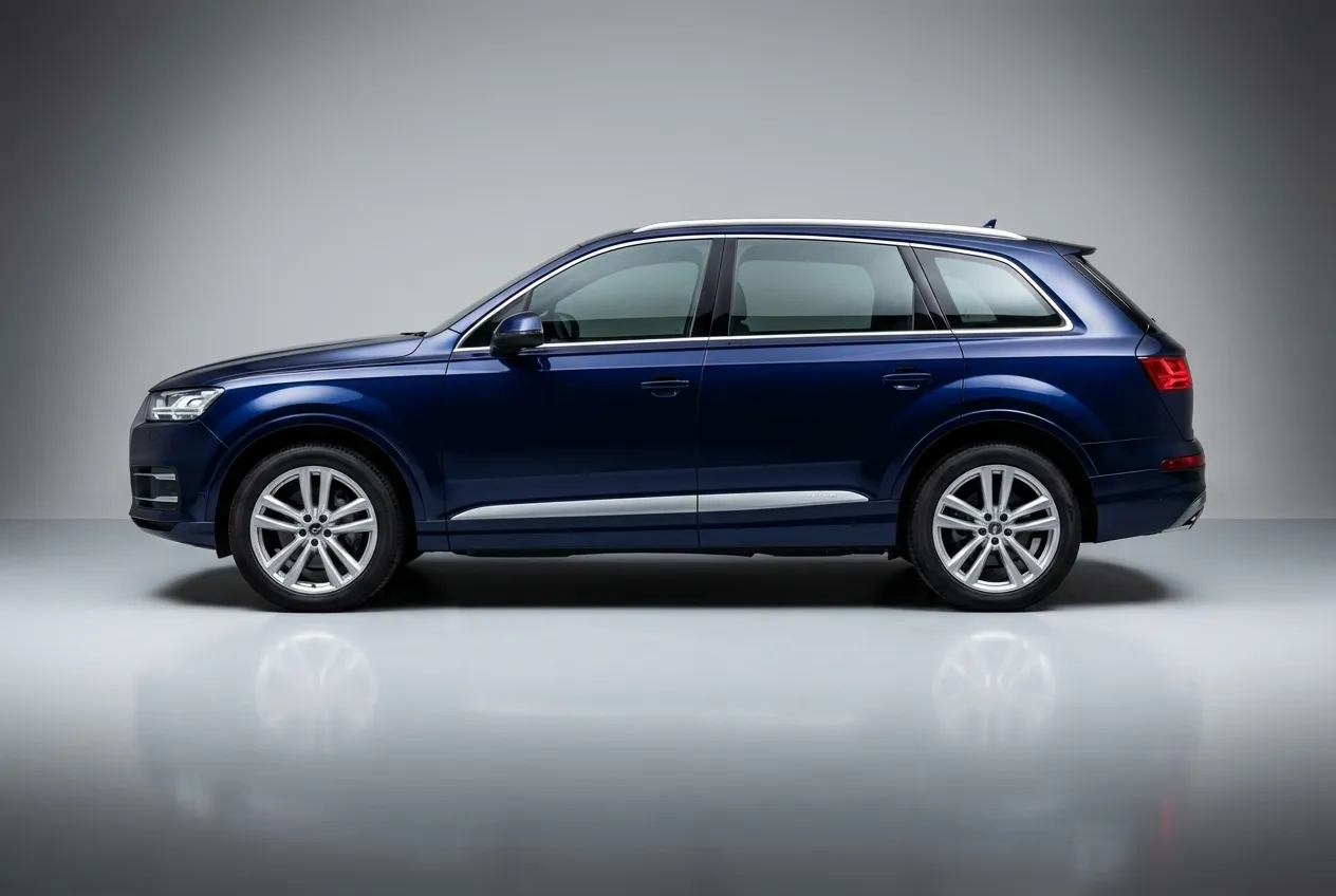 Audi Q7 2022 Blue rental in Dubai thumbnail 2