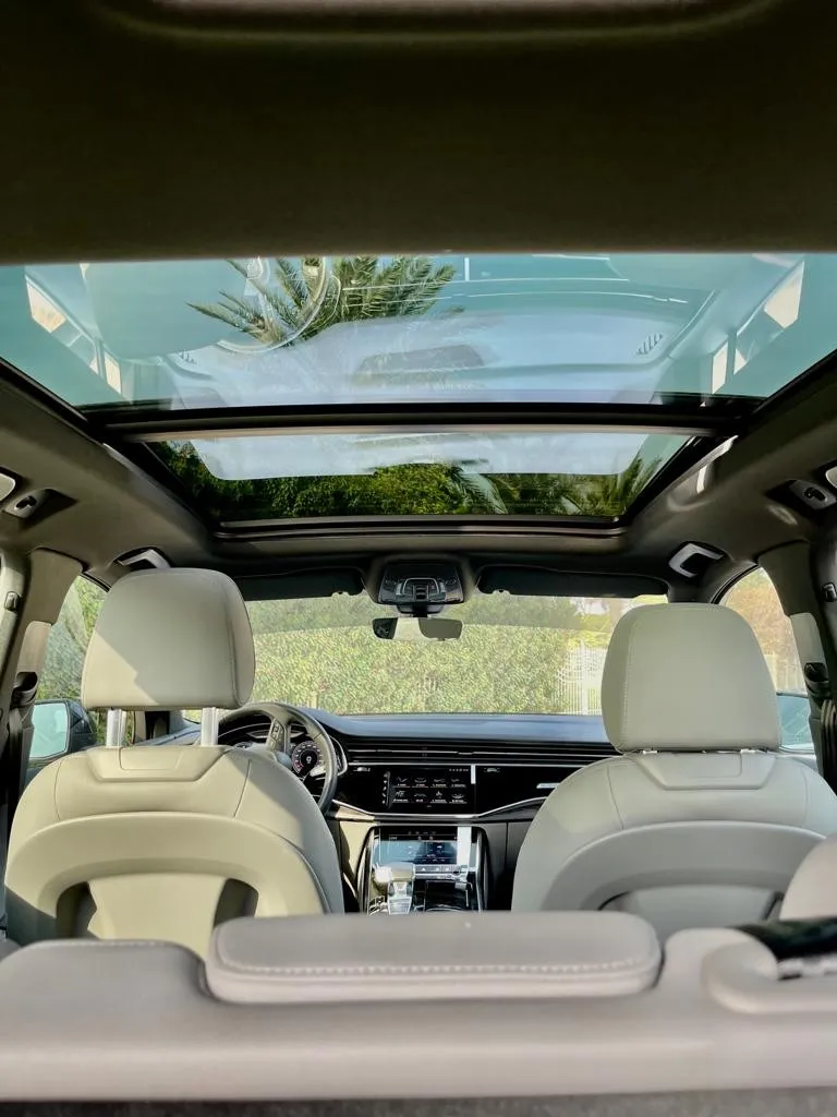 Audi Q7 2022 Blue rental in Dubai thumbnail 5