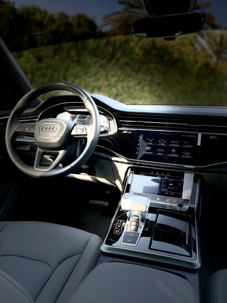 Audi Q7 2022 Blue rental in Dubai thumbnail 4