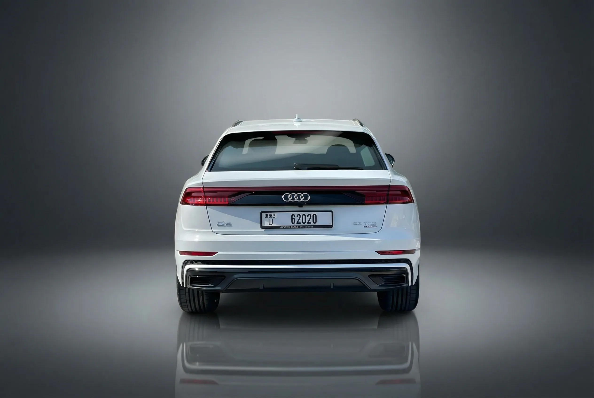 Audi Q8 2021 White rental in Dubai thumbnail 3