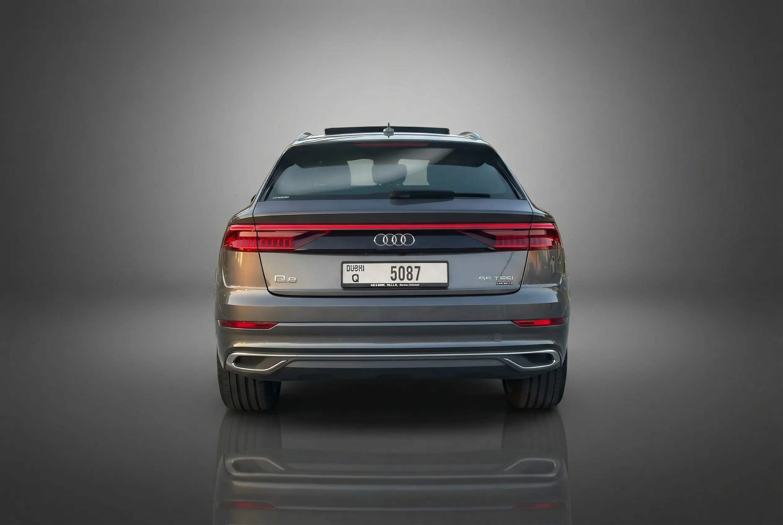 Audi Q8 2022 Grey rental in Dubai thumbnail 4