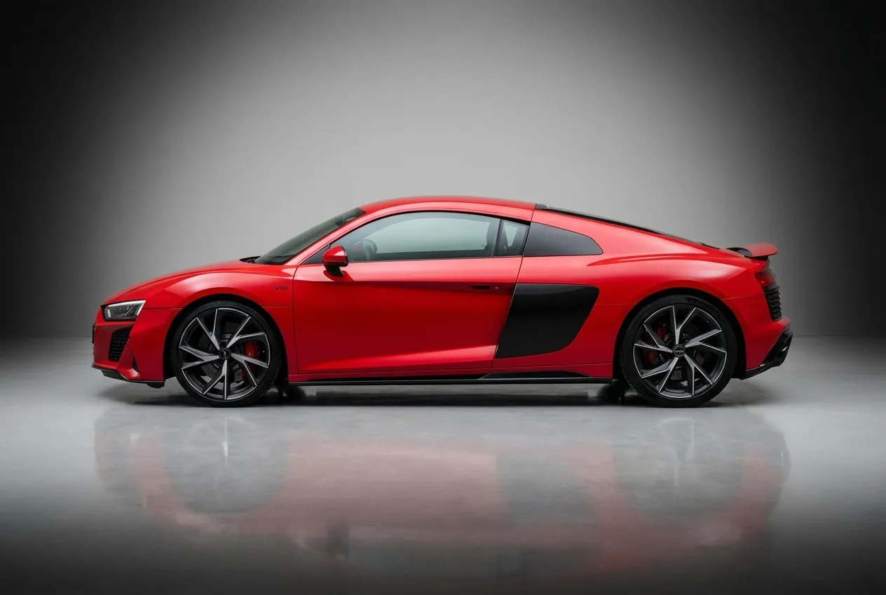 Audi R8 V10 Coupe 2024 Red rental in Dubai thumbnail 3