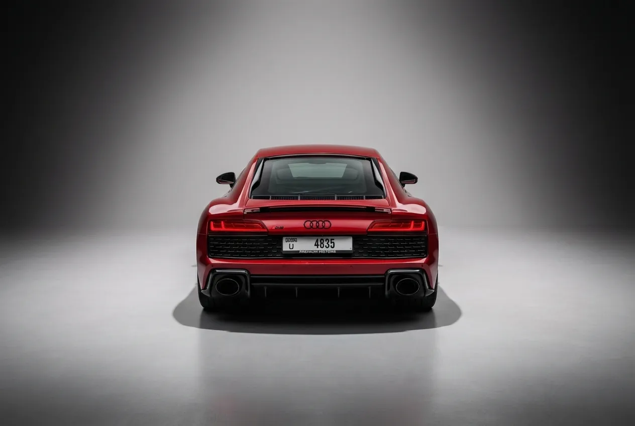 Audi R8 V10 Coupe 2024 Red rental in Dubai thumbnail 4