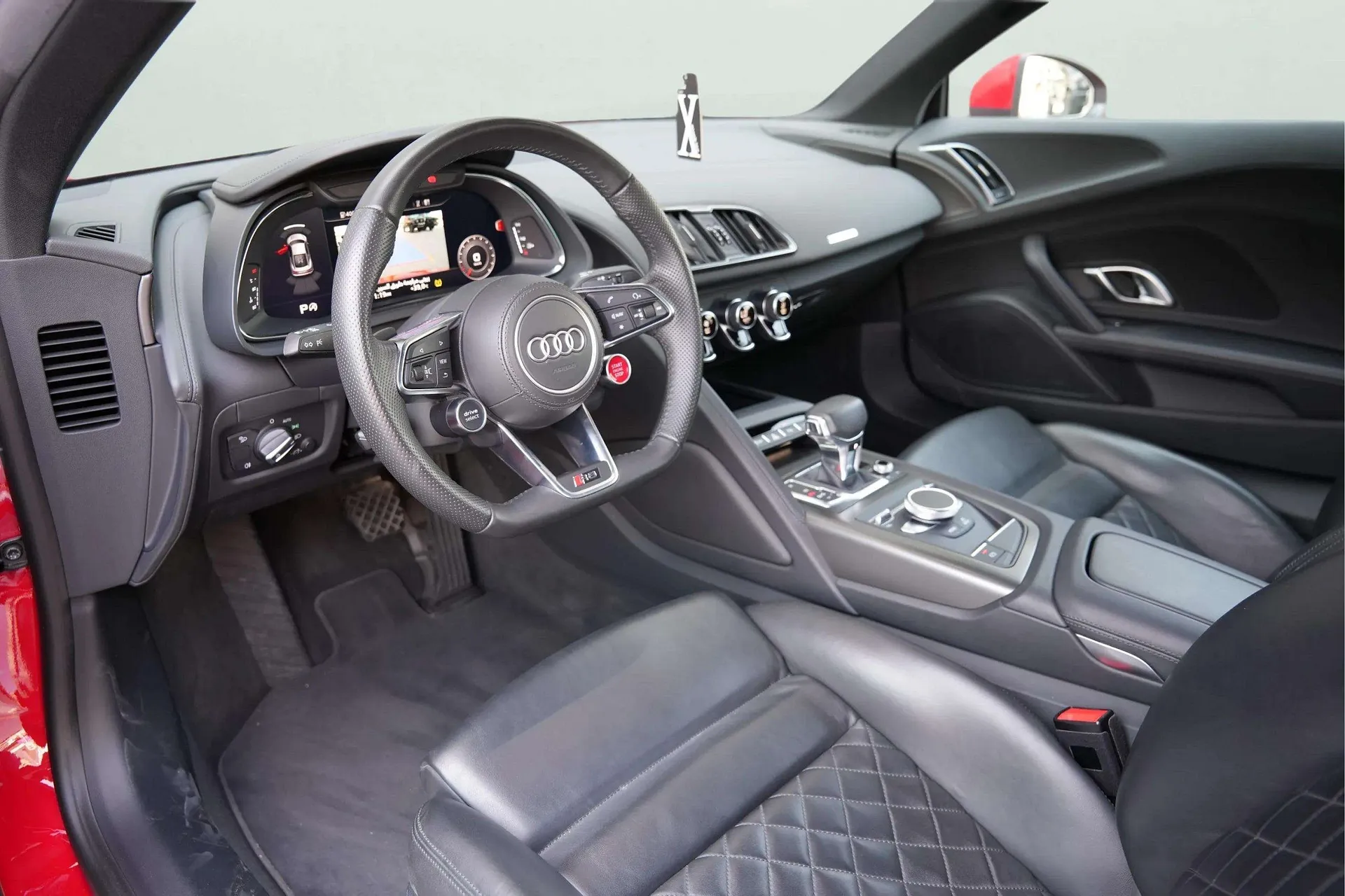 Audi R8 V10 Coupe 2024 Red rental in Dubai thumbnail 5