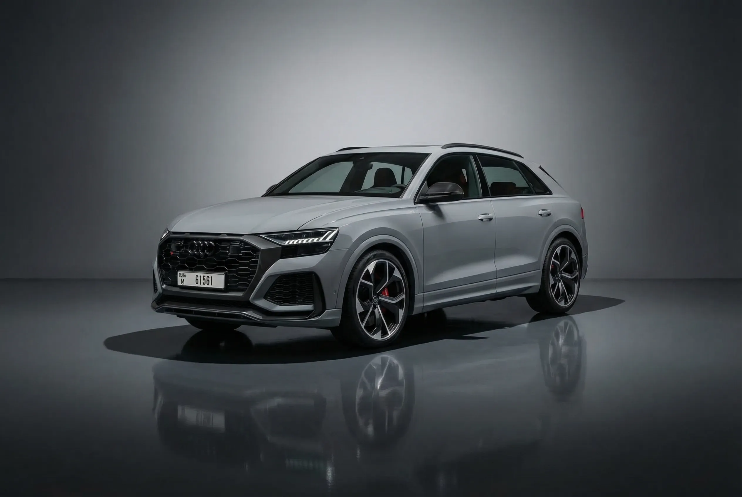 Audi Rsq8 2023 Grey rental in Dubai thumbnail 2
