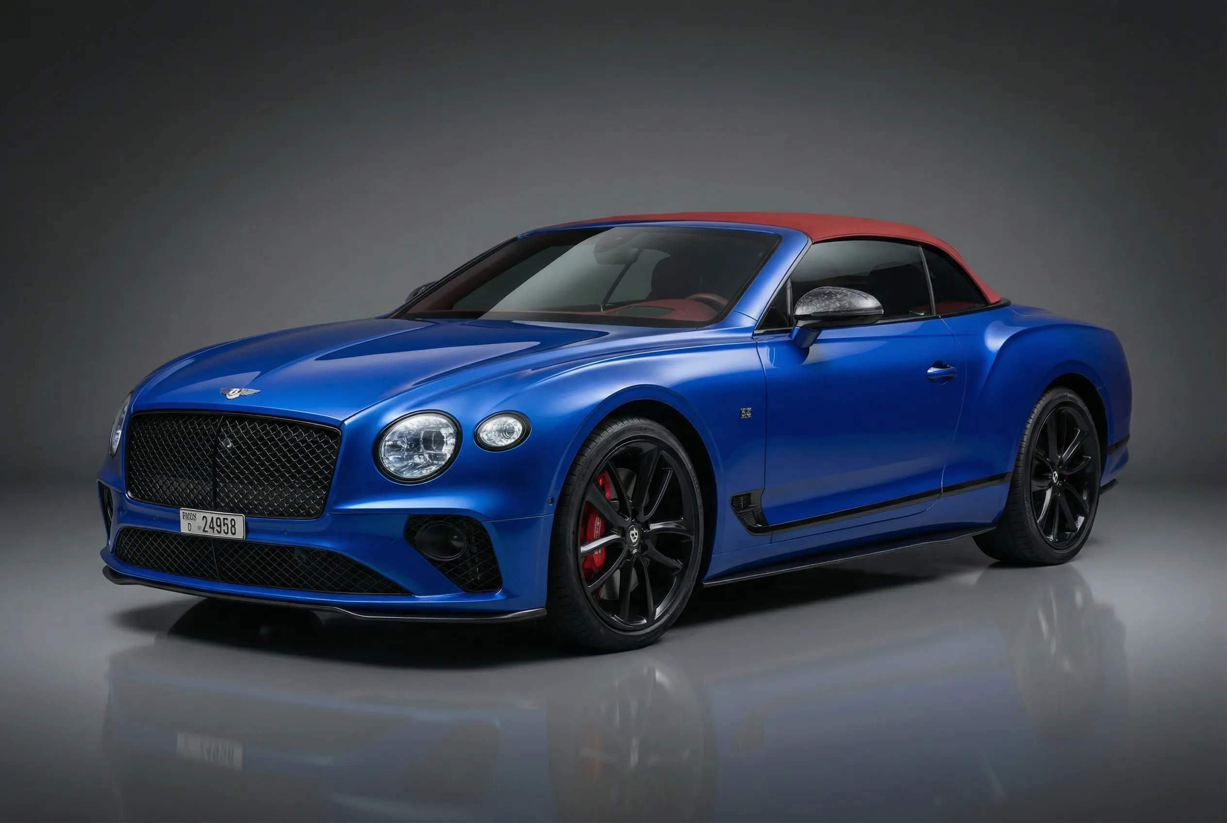Bentley Continental Gtc 2022 Blue rental in Dubai thumbnail 2