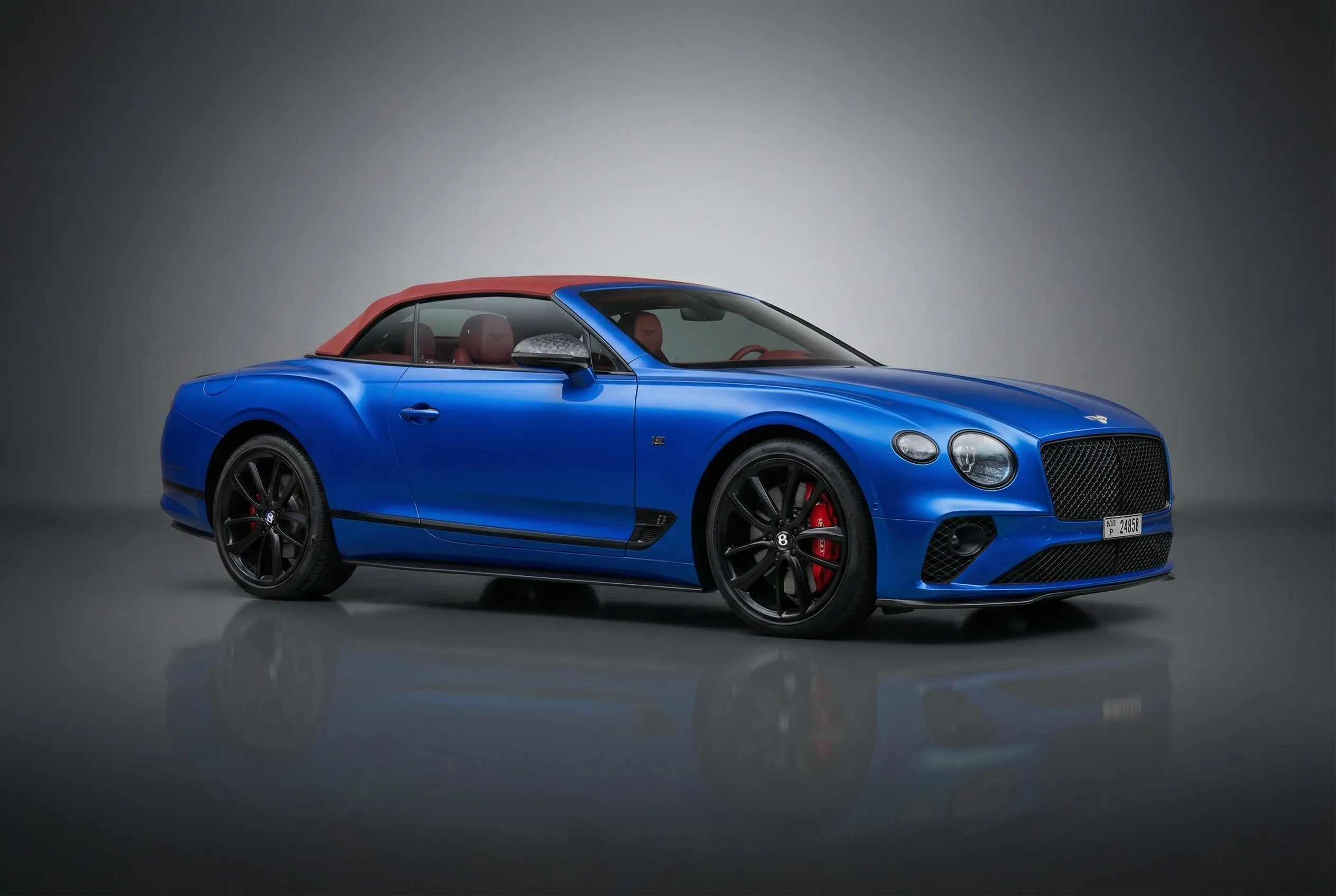 Bentley Continental Gtc 2022 Blue rental in Dubai thumbnail 3