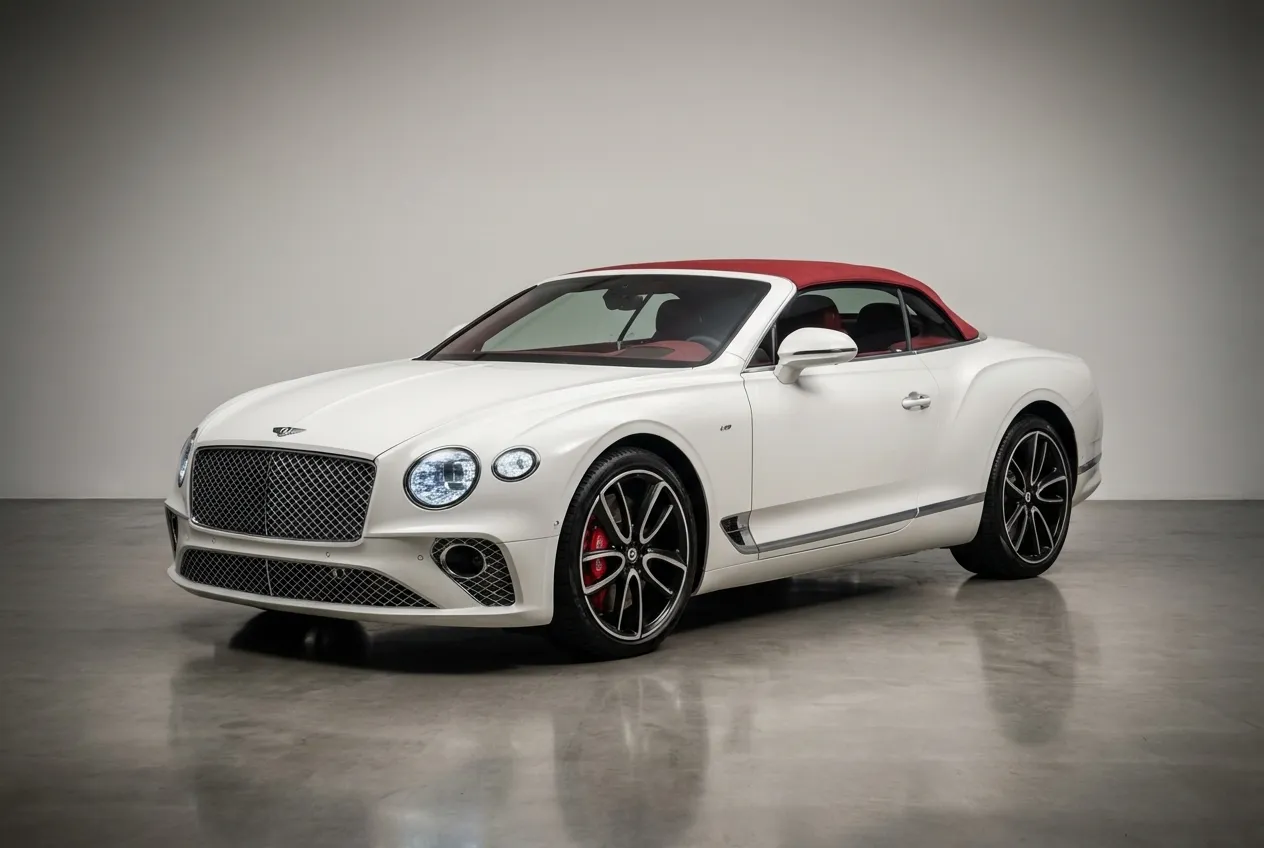 Bentley Continental Gtc 2022 White rental in Dubai thumbnail 3