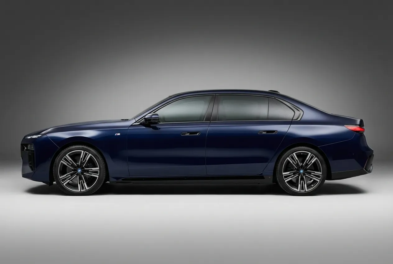 Bmw 735i 2025 Blue rental in Dubai thumbnail 3