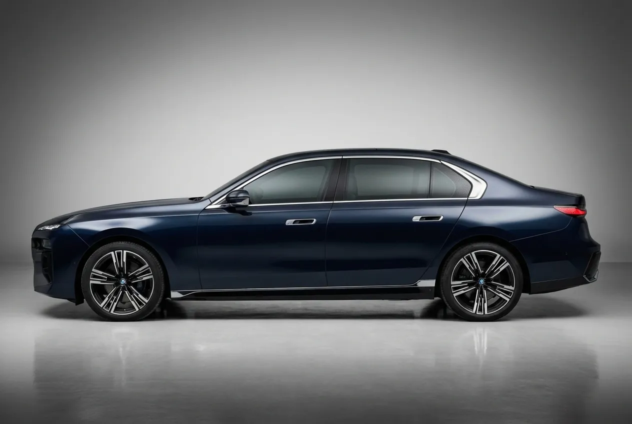 Bmw 735i 2024 Black rental in Dubai thumbnail 2