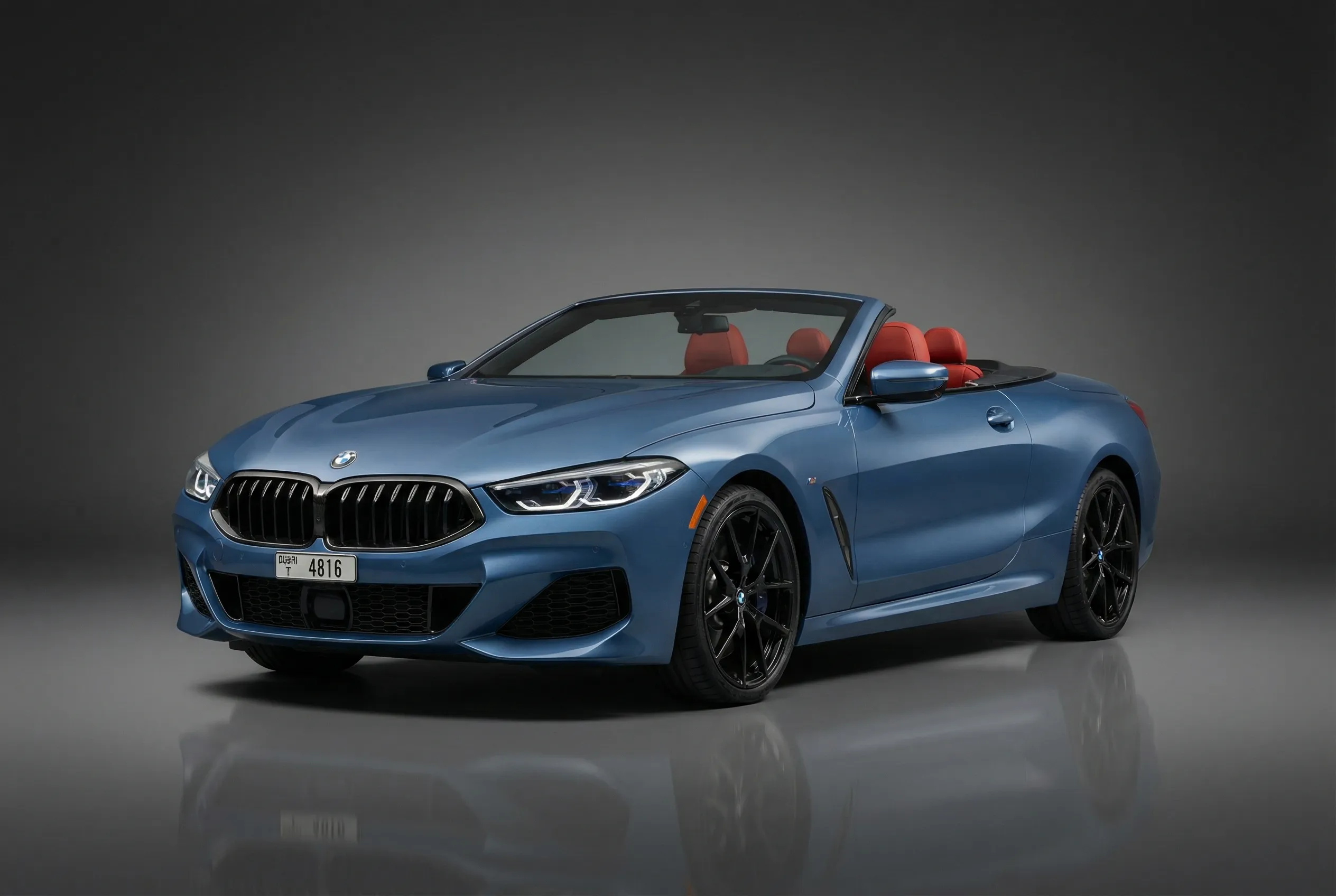 Bmw 850i 2023 Blue rental in Dubai thumbnail 2