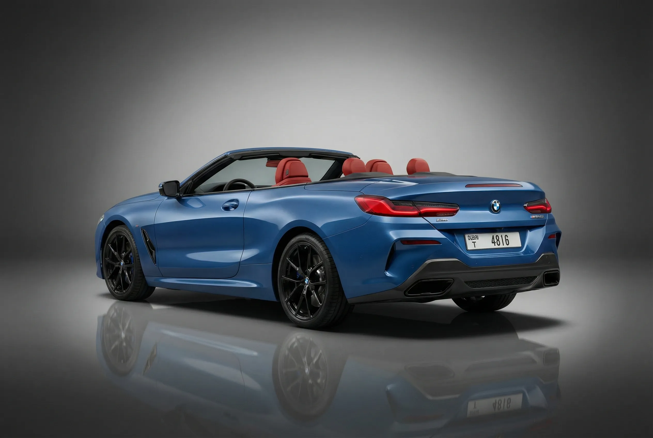 Bmw 850i 2023 Blue rental in Dubai thumbnail 3