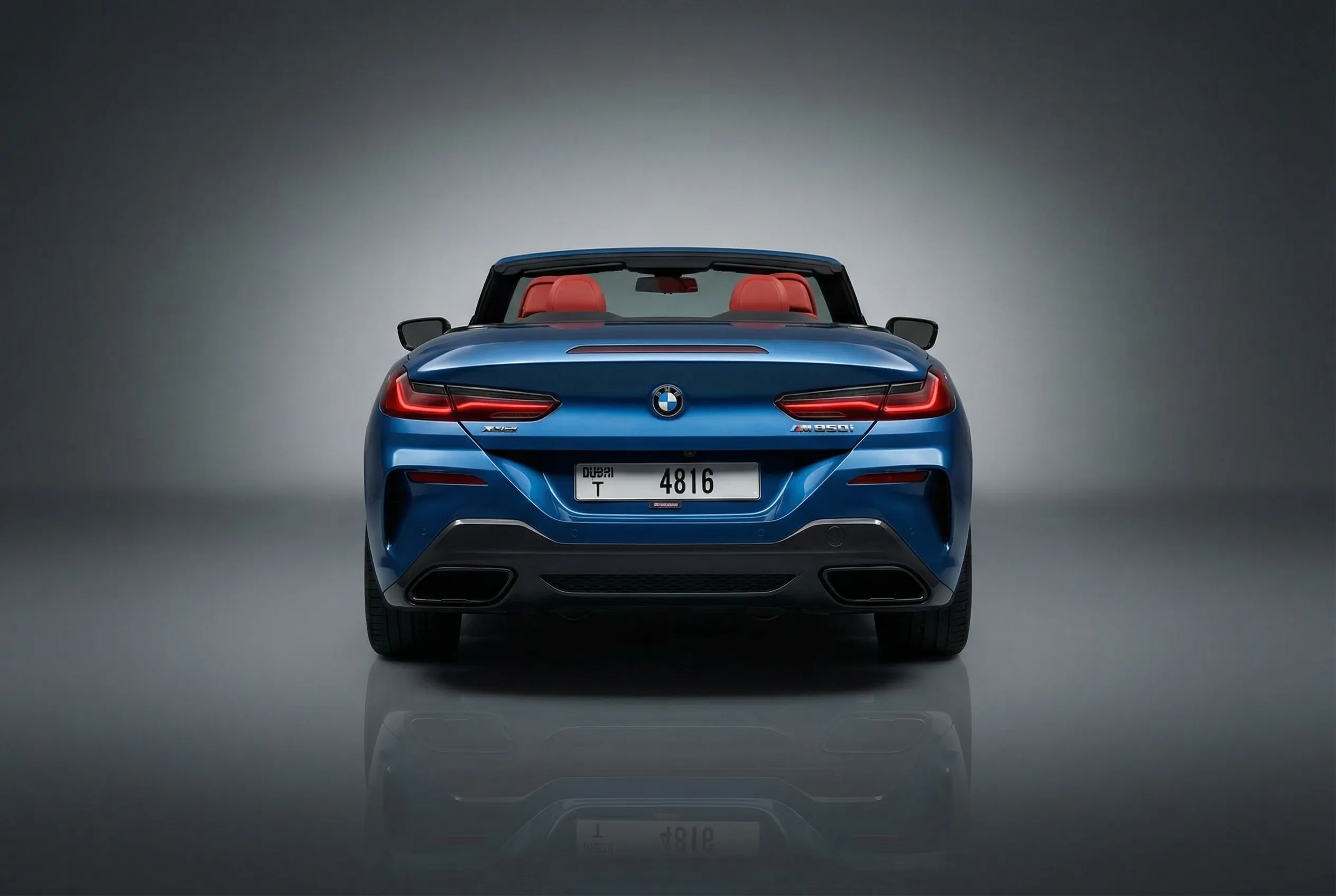 Bmw 850i 2023 Blue rental in Dubai thumbnail 4