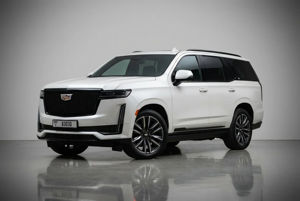 Cadillac Escalade 2023 White rental in Dubai thumbnail 2