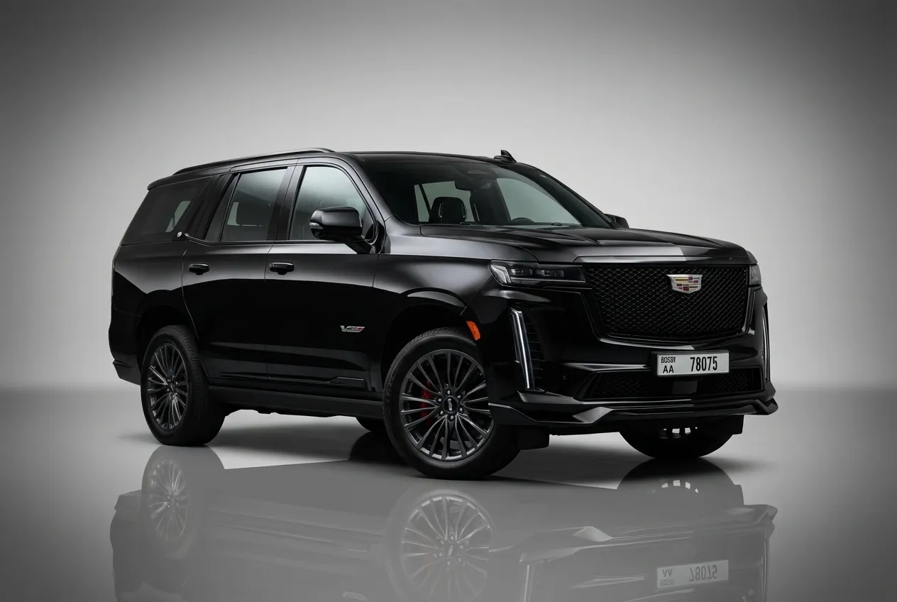 Cadillac Escalade V 2024 Black rental in Dubai thumbnail 4