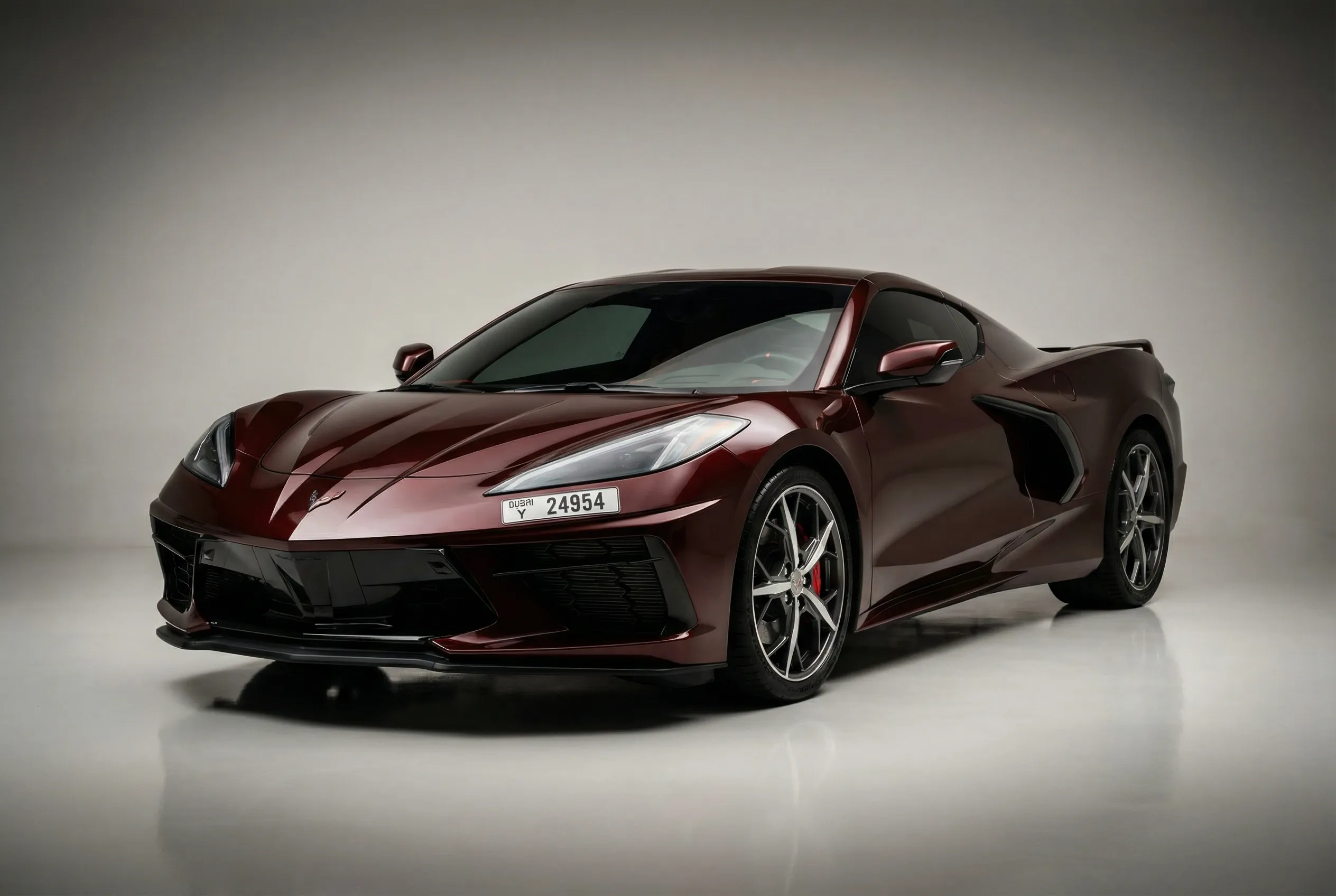 Chevrolet Corvette 2022 Brown rental Dubai