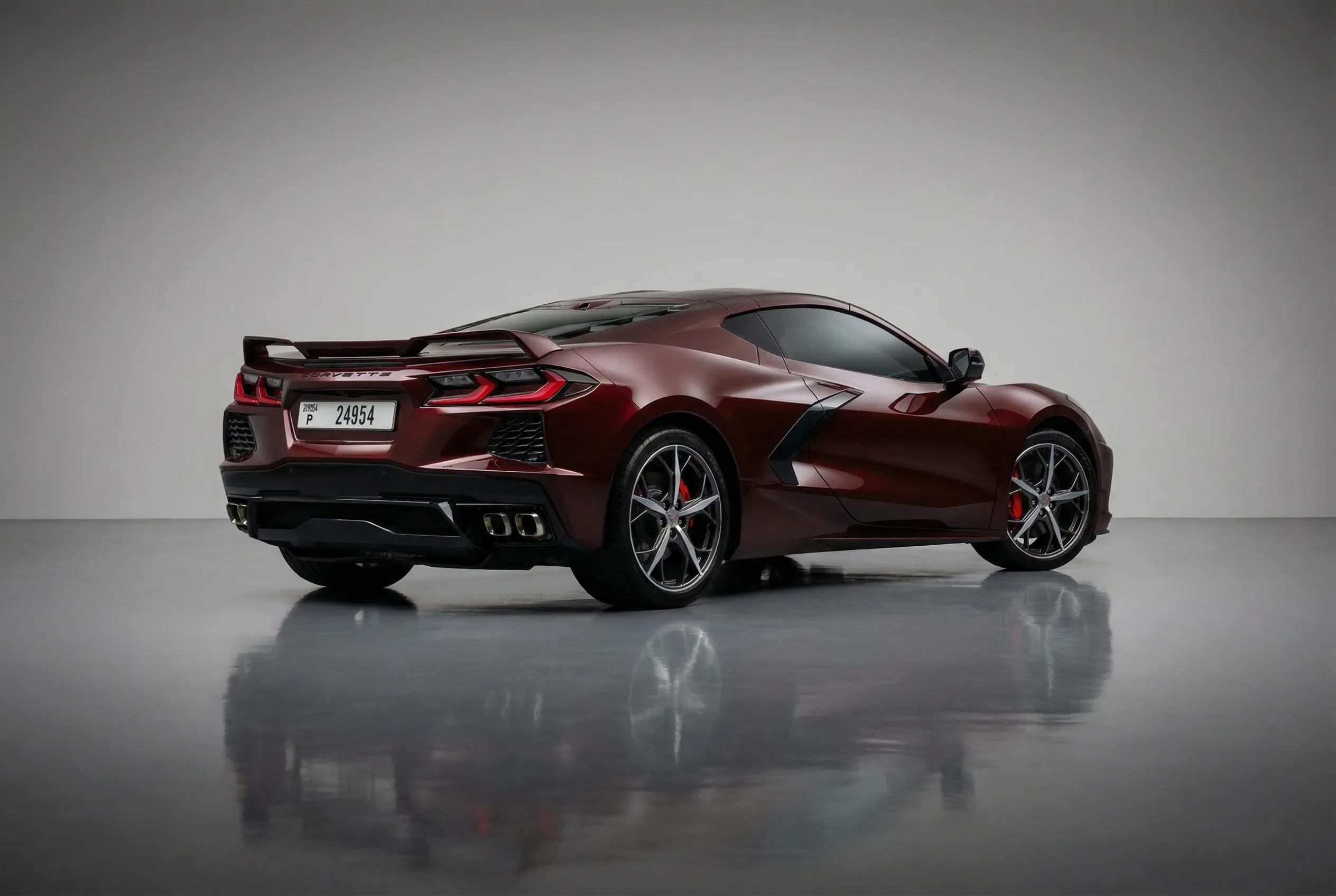 Chevrolet Corvette 2022 Brown rental in Dubai thumbnail 3