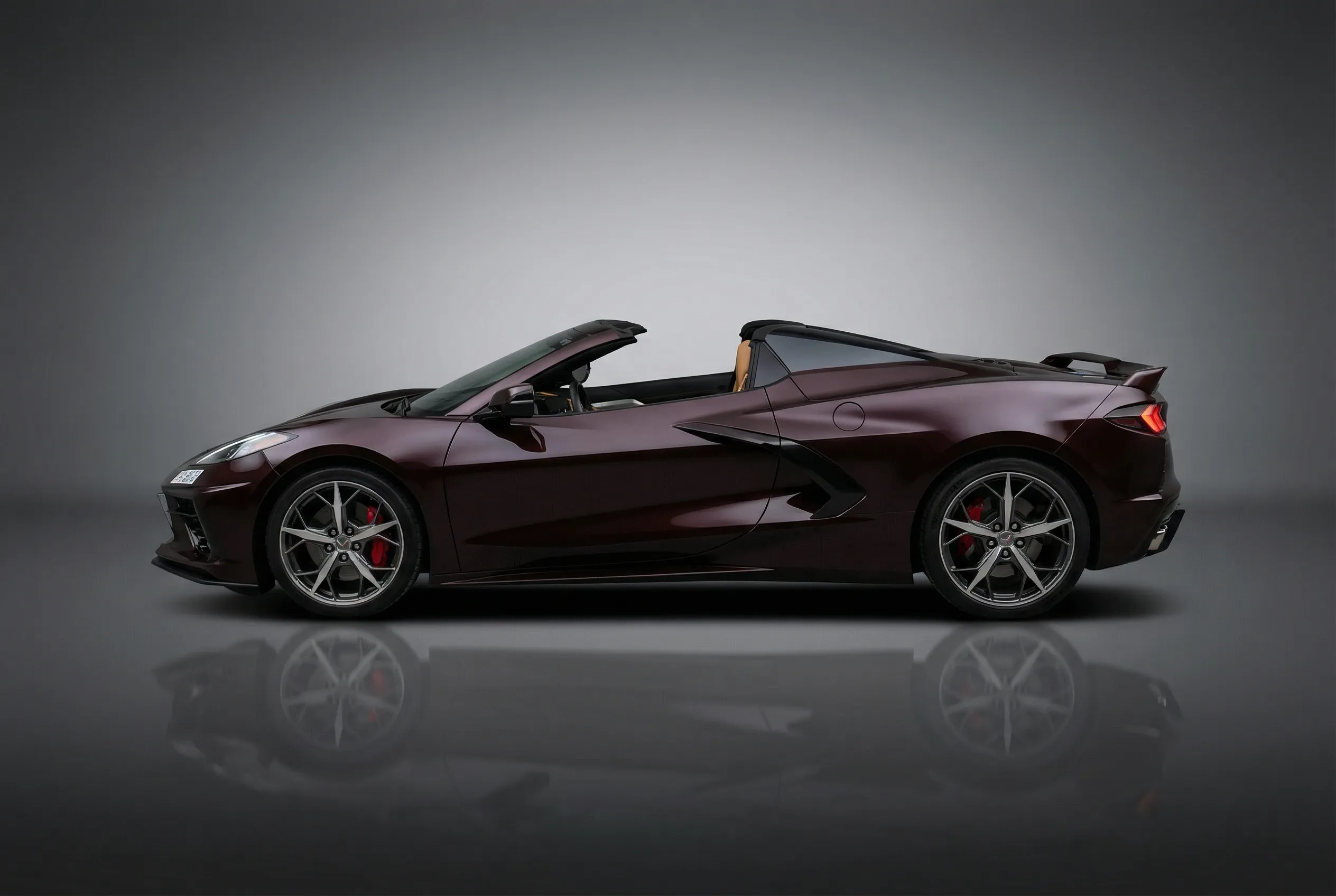 Chevrolet Corvette 2023 Brown rental in Dubai thumbnail 2