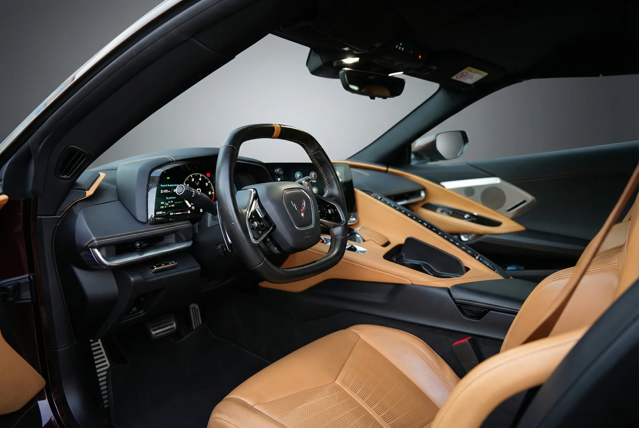 Chevrolet Corvette 2023 Brown rental in Dubai thumbnail 4
