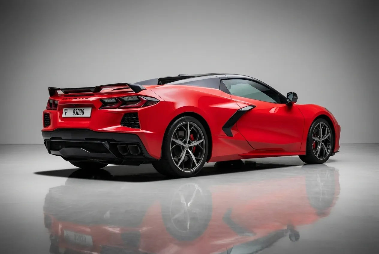 Chevrolet Corvette 2024 Red rental in Dubai thumbnail 2