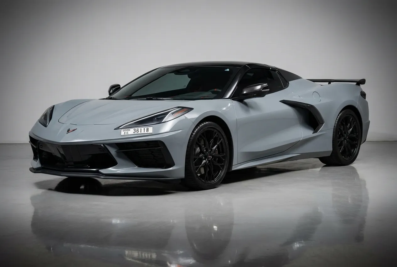 Chevrolet Corvette 2025 Grey rental Dubai