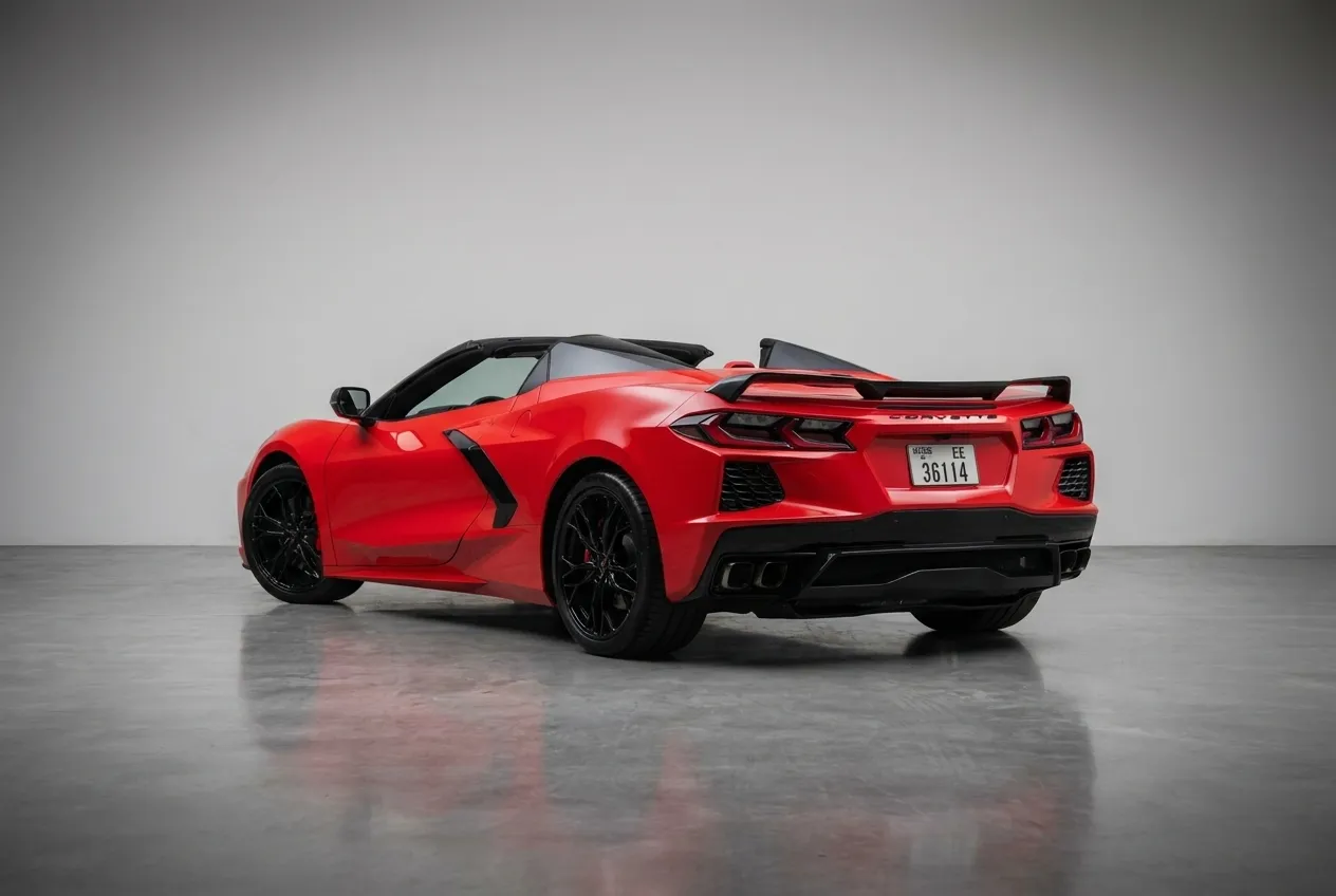 Chevrolet Corvette 2025 Red rental in Dubai thumbnail 3