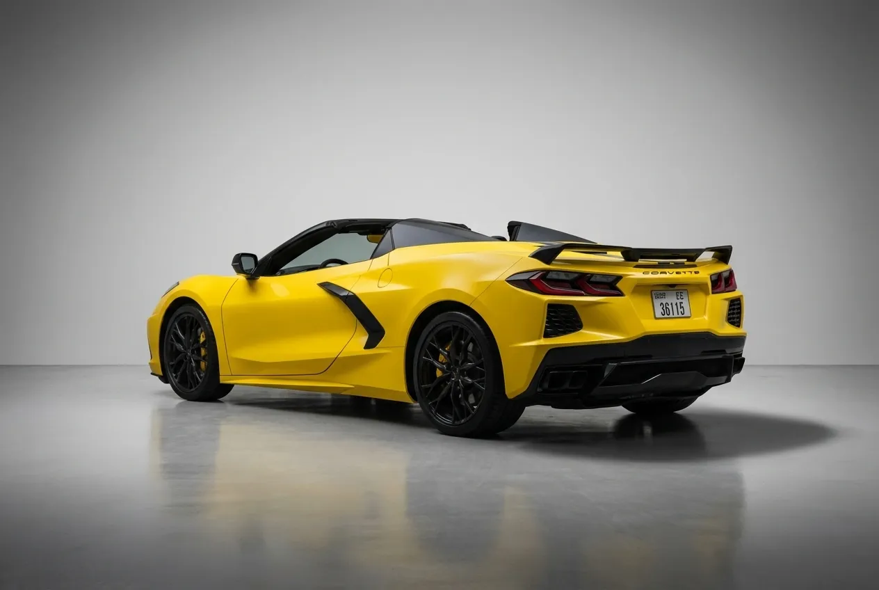 Chevrolet Corvette 2026 Yellow rental in Dubai thumbnail 5