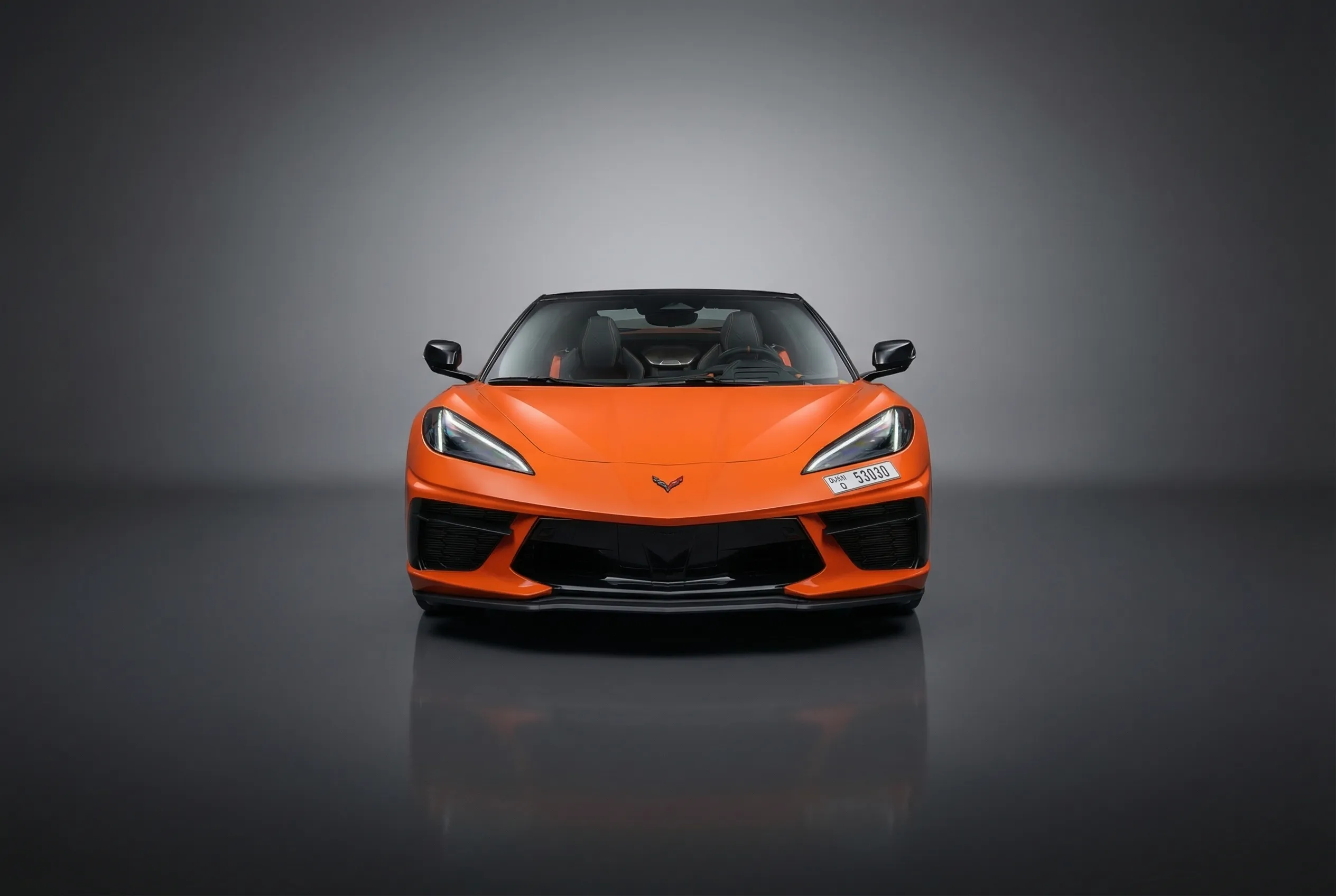 Chevrolet Corvette 2026 Orange rental Dubai