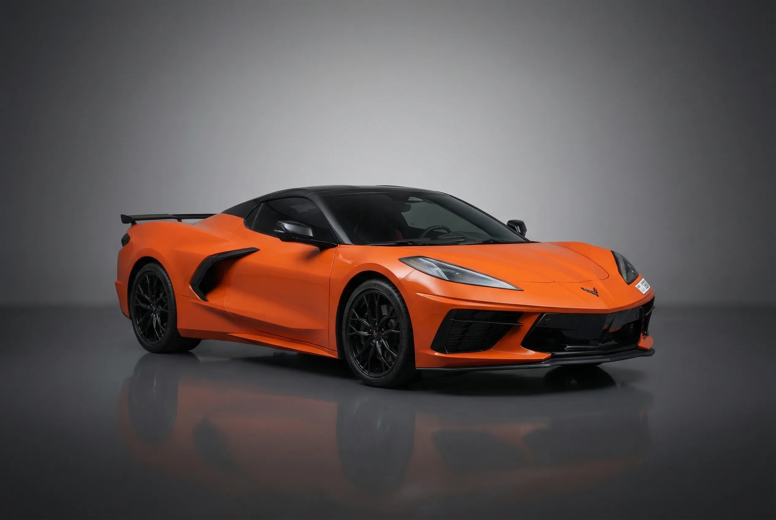 Chevrolet Corvette 2026 Orange rental in Dubai thumbnail 2