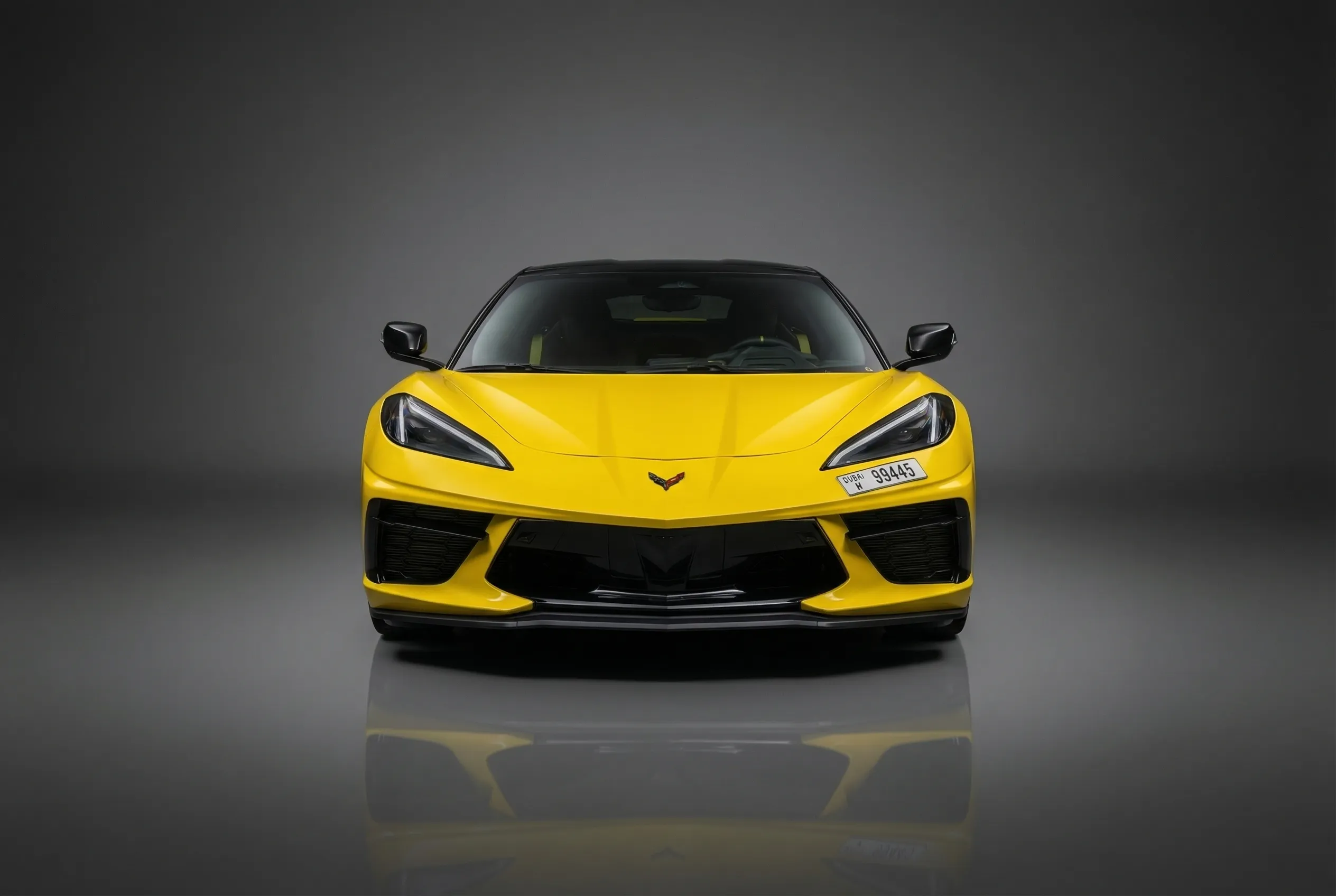 Chevrolet Corvette 2026 Yellow rental Dubai