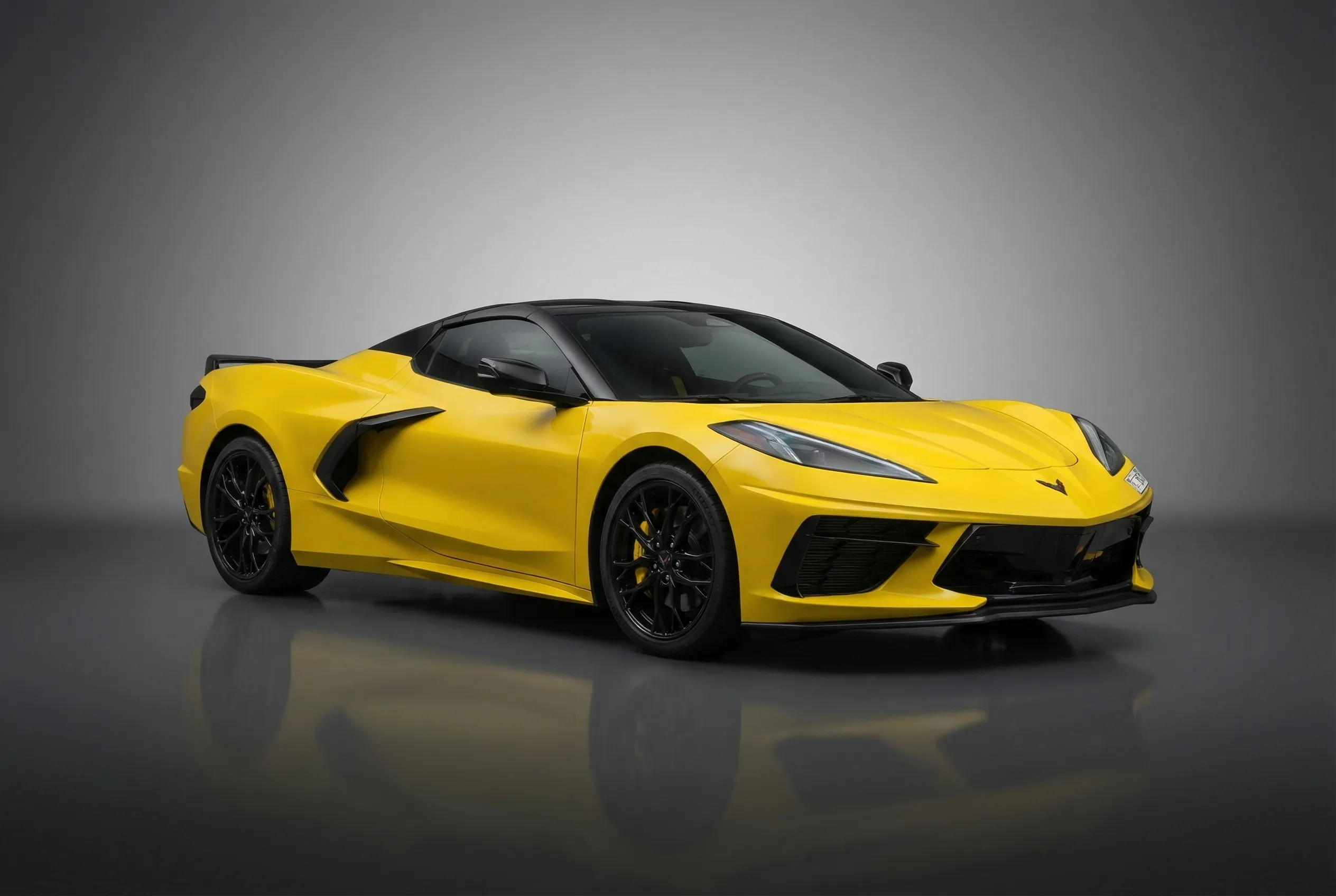 Chevrolet Corvette 2026 Yellow rental in Dubai thumbnail 3