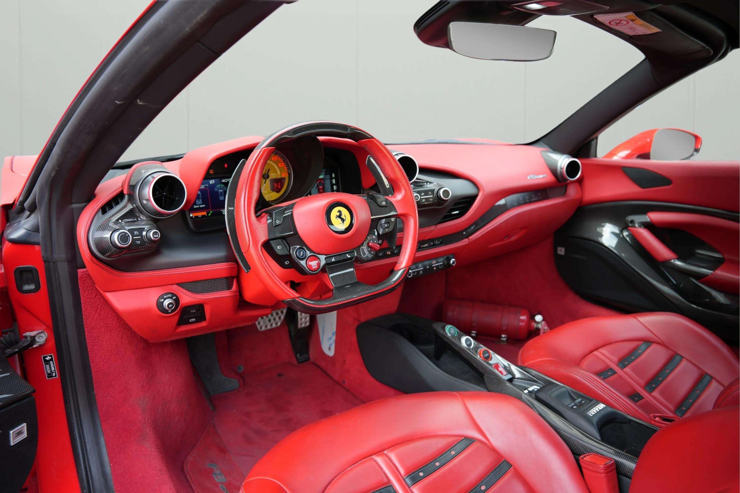 Ferrari F8 Spider 2023 Red rental in Dubai thumbnail 4