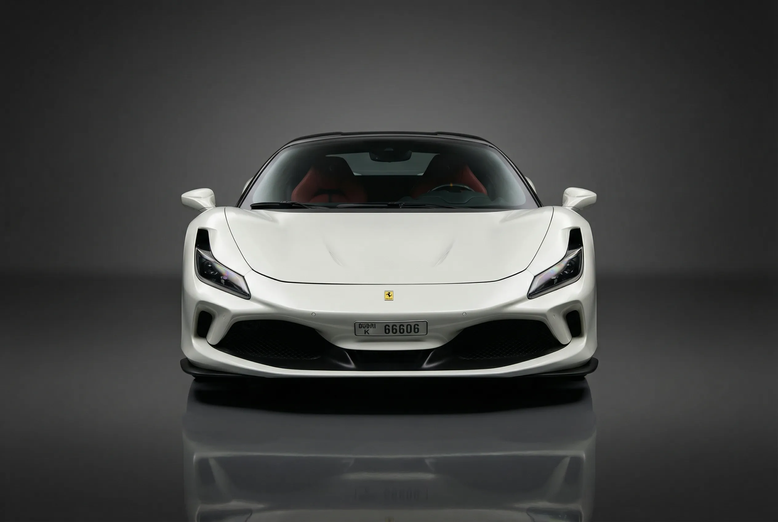Ferrari F8 Tributo 2023 White rental Dubai