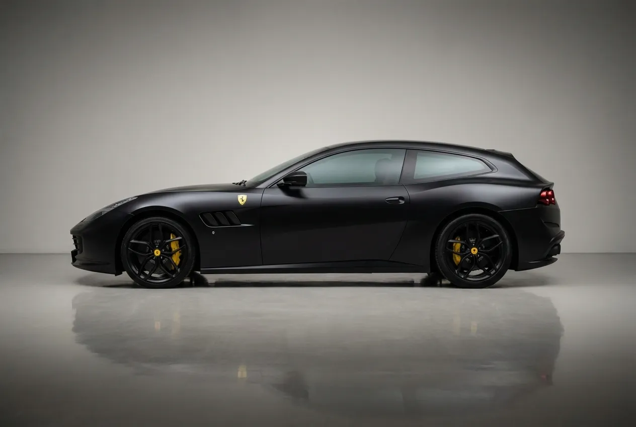 Ferrari Gtc4 Lusso 2025 Black rental in Dubai thumbnail 3