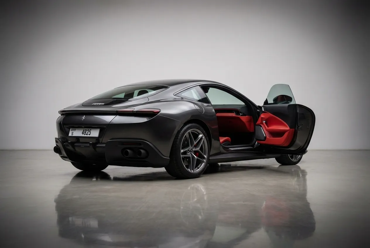 Ferrari Roma 2023 Black rental in Dubai thumbnail 2