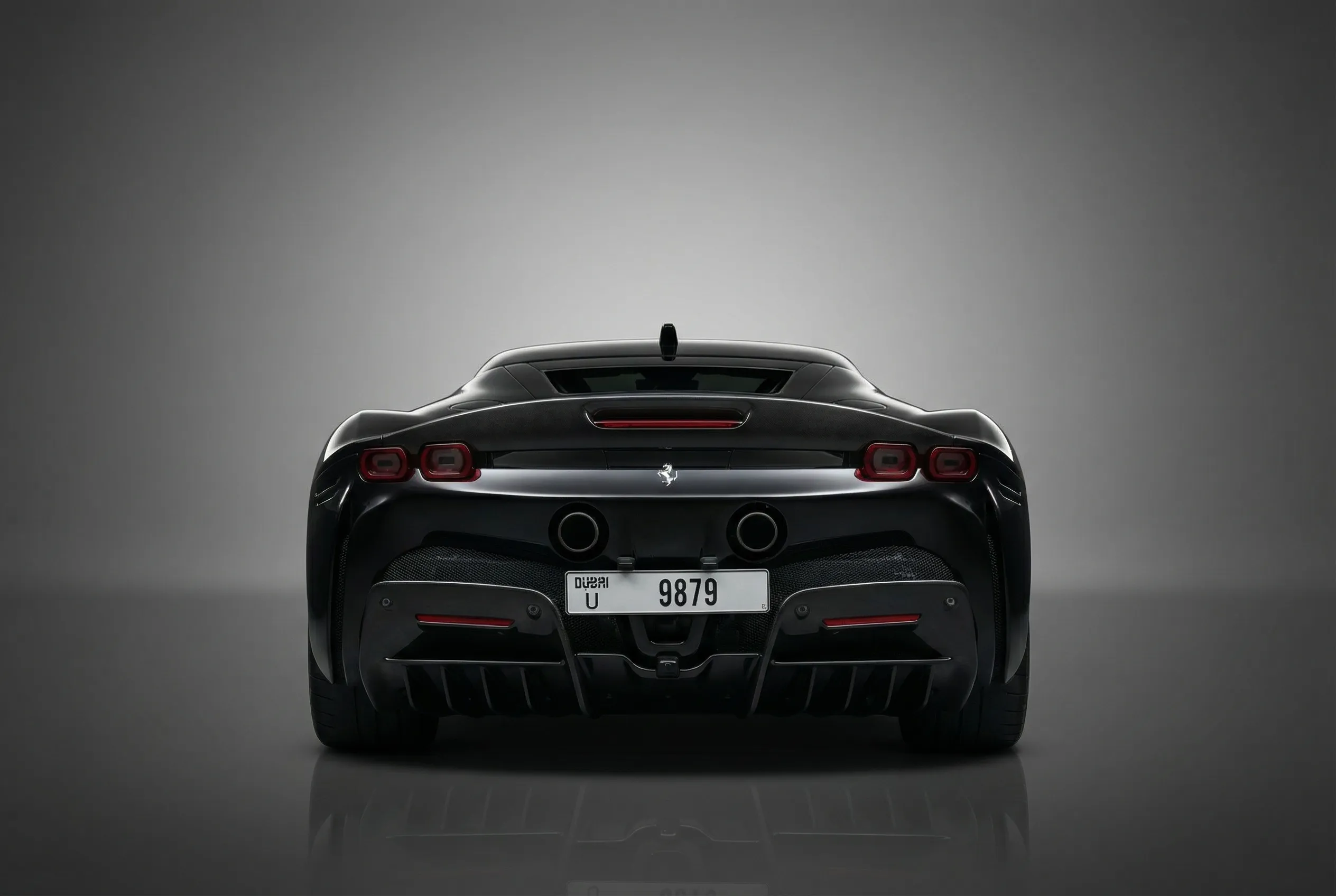 Ferrari Sf90 Stradale 2021 Black rental in Dubai thumbnail 4