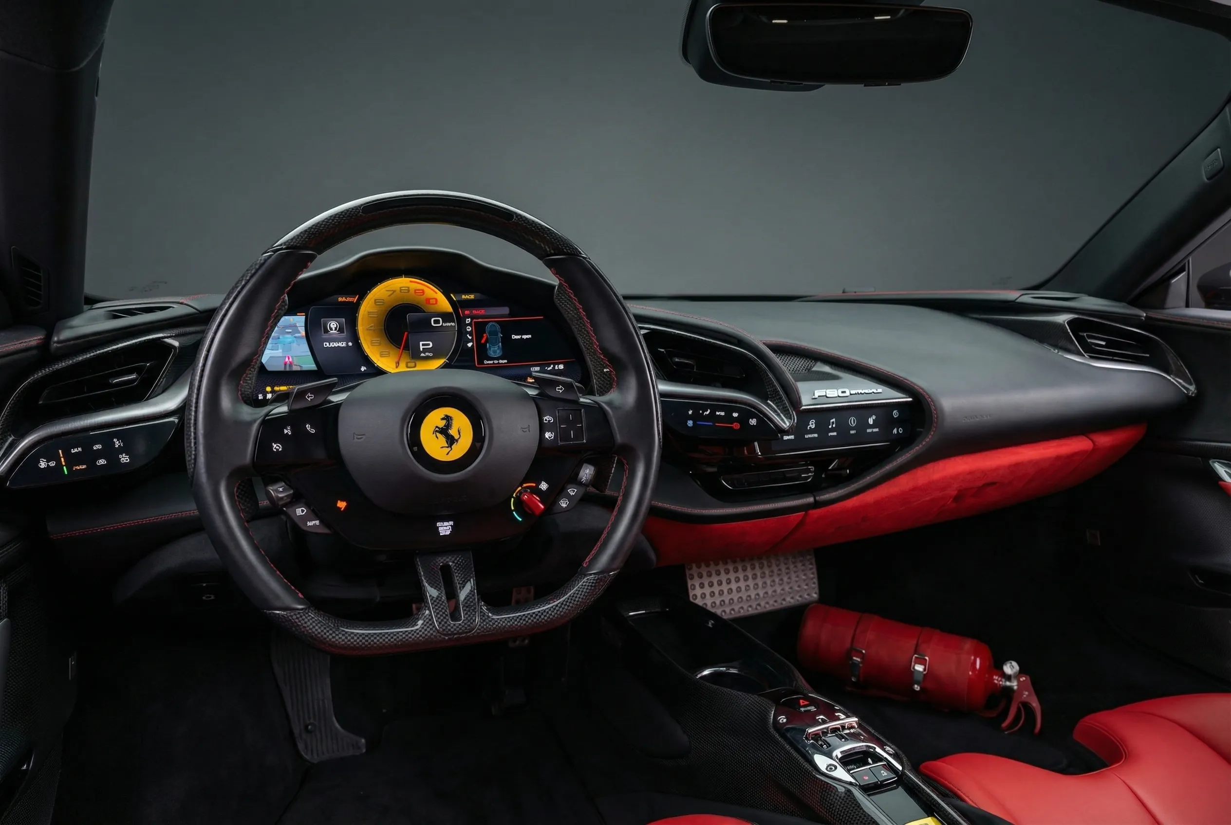 Ferrari Sf90 Stradale 2021 Black rental in Dubai thumbnail 6